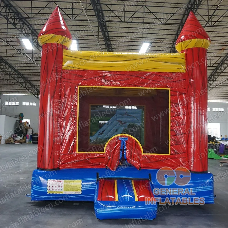 GC-193 Casa Inflable de Mármol Rojo y Azul