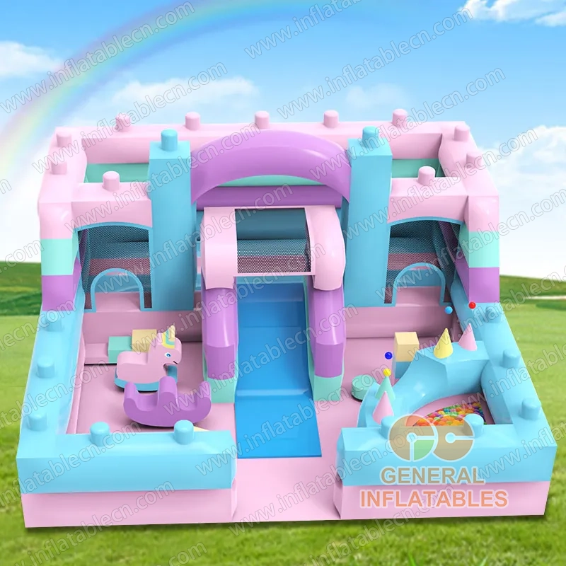 GF-186 Parque infantil Macaron con zona de juego suave