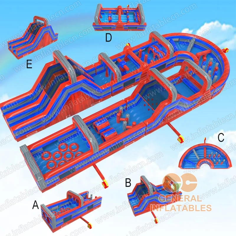 GO-219 Red and Blue obstacle course