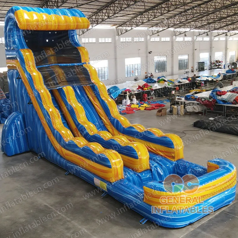 Inflatable water slide